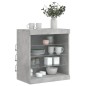 vidaXL Sideboard mit LED-Leuchten Betongrau 60,5x37x67 cm vidaXL Sideboard mit LED-Leuchten Betongrau 60,5x37x67 cm