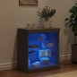 vidaXL Sideboard mit LED-Leuchten Schwarz 60,5x37x67 cm vidaXL Sideboard mit LED-Leuchten Schwarz 60,5x37x67 cm