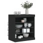 vidaXL Sideboard mit LED-Leuchten Schwarz 60,5x37x67 cm vidaXL Sideboard mit LED-Leuchten Schwarz 60,5x37x67 cm