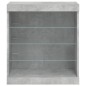 vidaXL Sideboard mit LED-Leuchten Betongrau 60,5x37x67 cm vidaXL Sideboard mit LED-Leuchten Betongrau 60,5x37x67 cm
