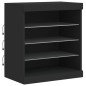 vidaXL Sideboard mit LED-Leuchten Schwarz 60,5x37x67 cm vidaXL Sideboard mit LED-Leuchten Schwarz 60,5x37x67 cm