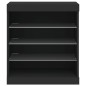 vidaXL Sideboard mit LED-Leuchten Schwarz 60,5x37x67 cm vidaXL Sideboard mit LED-Leuchten Schwarz 60,5x37x67 cm