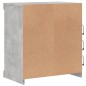 vidaXL Sideboard mit LED-Leuchten Betongrau 60,5x37x67 cm vidaXL Sideboard mit LED-Leuchten Betongrau 60,5x37x67 cm