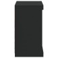 vidaXL Sideboard mit LED-Leuchten Schwarz 60,5x37x67 cm vidaXL Sideboard mit LED-Leuchten Schwarz 60,5x37x67 cm