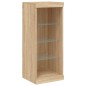 vidaXL Sideboard mit LED-Leuchten Sonoma-Eiche 41x37x100 cm vidaXL Sideboard mit LED-Leuchten Sonoma-Eiche 41x37x100 cm