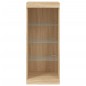 vidaXL Sideboard mit LED-Leuchten Sonoma-Eiche 41x37x100 cm vidaXL Sideboard mit LED-Leuchten Sonoma-Eiche 41x37x100 cm