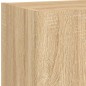 vidaXL 5-tlg. Wohnwand mit LED-Beleuchtung Sonoma-Eiche Holzwerkstoff vidaXL 5-tlg. Wohnwand mit LED-Beleuchtung Sonoma-Eiche Holzwerkstoff