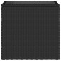 vidaXL Garten-Beistelltisch mit Glasplatte Schwarz 58x27,5x55cm Rattan vidaXL Garten-Beistelltisch mit Glasplatte Schwarz 58x27,5x55cm Rattan