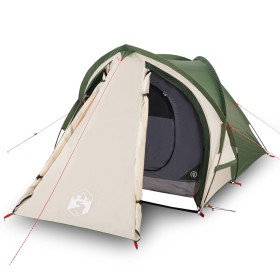 vidaXL Campingzelt 2 Personen Grün 320x140x120 cm 185T Taft