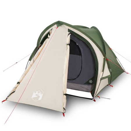 vidaXL Campingzelt 2 Personen Grün 320x140x120 cm 185T Taft