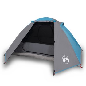 vidaXL Campingzelt 2 Personen Blau 224x248x118 cm 185T Taft