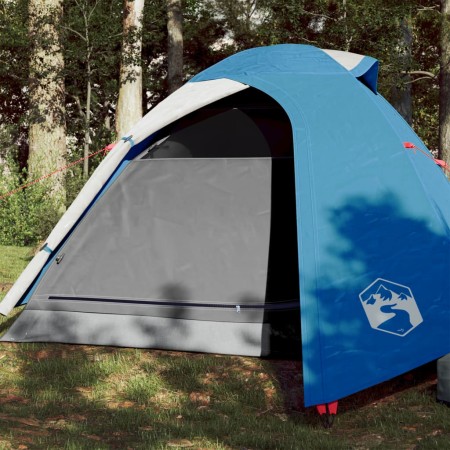 vidaXL Campingzelt 2 Personen Blau 264x210x125 cm 185T Taft