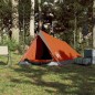 vidaXL Campingzelt 2 Personen Grau & Orange 200x120x88/62 cm 185T Taft vidaXL Campingzelt 2 Personen Grau & Orange 200x120x88/62 cm 185T Taft