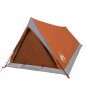 vidaXL Campingzelt 2 Personen Grau & Orange 200x120x88/62 cm 185T Taft vidaXL Campingzelt 2 Personen Grau & Orange 200x120x88/62 cm 185T Taft