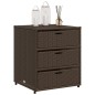 vidaXL Gartenschrank Braun 55x59x69 cm Poly Rattan vidaXL Gartenschrank Braun 55x59x69 cm Poly Rattan