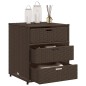 vidaXL Gartenschrank Braun 55x59x69 cm Poly Rattan vidaXL Gartenschrank Braun 55x59x69 cm Poly Rattan