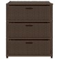 vidaXL Gartenschrank Braun 55x59x69 cm Poly Rattan vidaXL Gartenschrank Braun 55x59x69 cm Poly Rattan