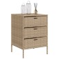 vidaXL Gartenschrank Beige 55x59x80 cm Poly Rattan vidaXL Gartenschrank Beige 55x59x80 cm Poly Rattan