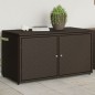 vidaXL Gartenschrank Braun 110x55x60,5 cm Poly Rattan vidaXL Gartenschrank Braun 110x55x60,5 cm Poly Rattan