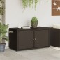vidaXL Gartenschrank Braun 110x55x60,5 cm Poly Rattan vidaXL Gartenschrank Braun 110x55x60,5 cm Poly Rattan