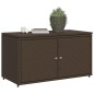 vidaXL Gartenschrank Braun 110x55x60,5 cm Poly Rattan vidaXL Gartenschrank Braun 110x55x60,5 cm Poly Rattan