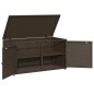 vidaXL Gartenschrank Braun 110x55x60,5 cm Poly Rattan vidaXL Gartenschrank Braun 110x55x60,5 cm Poly Rattan