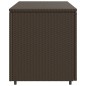 vidaXL Gartenschrank Braun 110x55x60,5 cm Poly Rattan vidaXL Gartenschrank Braun 110x55x60,5 cm Poly Rattan