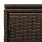 vidaXL Gartenschrank Braun 110x55x60,5 cm Poly Rattan vidaXL Gartenschrank Braun 110x55x60,5 cm Poly Rattan