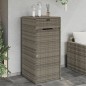 vidaXL Gartenschrank Grau 55x55x111 cm Poly Rattan vidaXL Gartenschrank Grau 55x55x111 cm Poly Rattan