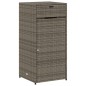 vidaXL Gartenschrank Grau 55x55x111 cm Poly Rattan vidaXL Gartenschrank Grau 55x55x111 cm Poly Rattan