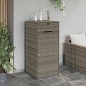 vidaXL Gartenschrank Grau 55x55x111 cm Poly Rattan vidaXL Gartenschrank Grau 55x55x111 cm Poly Rattan