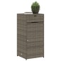vidaXL Gartenschrank Grau 55x55x111 cm Poly Rattan vidaXL Gartenschrank Grau 55x55x111 cm Poly Rattan