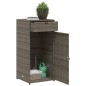 vidaXL Gartenschrank Grau 55x55x111 cm Poly Rattan vidaXL Gartenschrank Grau 55x55x111 cm Poly Rattan