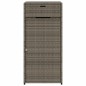 vidaXL Gartenschrank Grau 55x55x111 cm Poly Rattan vidaXL Gartenschrank Grau 55x55x111 cm Poly Rattan
