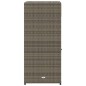 vidaXL Gartenschrank Grau 55x55x111 cm Poly Rattan vidaXL Gartenschrank Grau 55x55x111 cm Poly Rattan