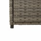 vidaXL Gartenschrank Grau 55x55x111 cm Poly Rattan vidaXL Gartenschrank Grau 55x55x111 cm Poly Rattan