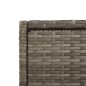vidaXL Gartenschrank Grau 55x55x111 cm Poly Rattan vidaXL Gartenschrank Grau 55x55x111 cm Poly Rattan