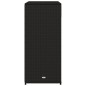 vidaXL Gartenschrank Schwarz 105x55x113 cm Poly Rattan vidaXL Gartenschrank Schwarz 105x55x113 cm Poly Rattan