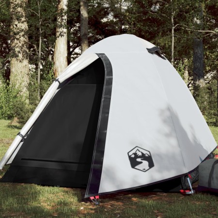 vidaXL Campingzelt 2 Personen Weiß 254x135x112 cm 185T Taft