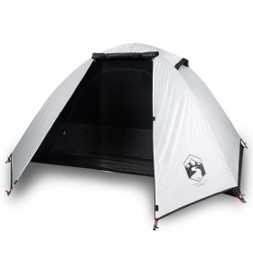 vidaXL Campingzelt 2 Personen Weiß 224x248x118 cm 185T Taft