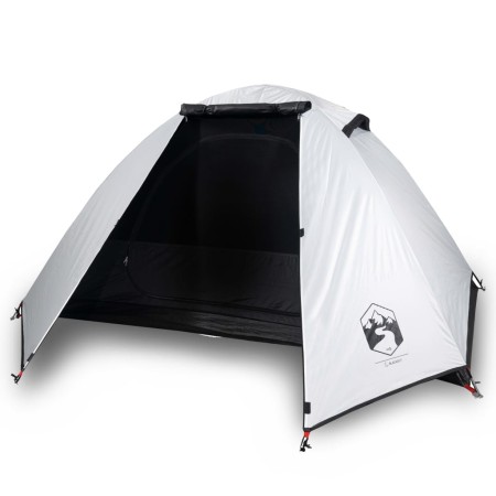 vidaXL Campingzelt 2 Personen Weiß 224x248x118 cm 185T Taft