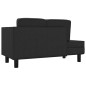 vidaXL Chaiselongue mit Kissen und Nackenrolle Schwarz Kunstleder vidaXL Chaiselongue mit Kissen und Nackenrolle Schwarz Kunstleder