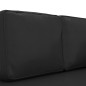 vidaXL Chaiselongue mit Kissen und Nackenrolle Schwarz Kunstleder vidaXL Chaiselongue mit Kissen und Nackenrolle Schwarz Kunstleder