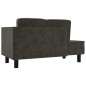 vidaXL Chaiselongue mit Kissen und Nackenrolle Dunkelgrau Samt vidaXL Chaiselongue mit Kissen und Nackenrolle Dunkelgrau Samt