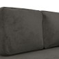vidaXL Chaiselongue mit Kissen und Nackenrolle Dunkelgrau Samt vidaXL Chaiselongue mit Kissen und Nackenrolle Dunkelgrau Samt