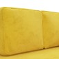 vidaXL Chaiselongue mit Kissen und Nackenrolle Gelb Samt vidaXL Chaiselongue mit Kissen und Nackenrolle Gelb Samt