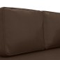 vidaXL Chaiselongue mit Kissen und Nackenrolle Braun Kunstleder vidaXL Chaiselongue mit Kissen und Nackenrolle Braun Kunstleder