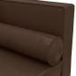vidaXL Chaiselongue mit Kissen und Nackenrolle Braun Kunstleder vidaXL Chaiselongue mit Kissen und Nackenrolle Braun Kunstleder