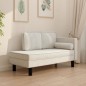vidaXL Chaiselongue mit Kissen und Nackenrolle Creme Samt vidaXL Chaiselongue mit Kissen und Nackenrolle Creme Samt