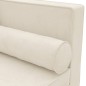 vidaXL Chaiselongue mit Kissen und Nackenrolle Creme Samt vidaXL Chaiselongue mit Kissen und Nackenrolle Creme Samt